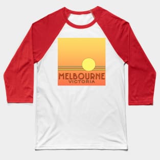 Melbourne Victoria Sunset Baseball T-Shirt